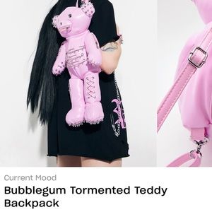 Pink Teddy Backpack